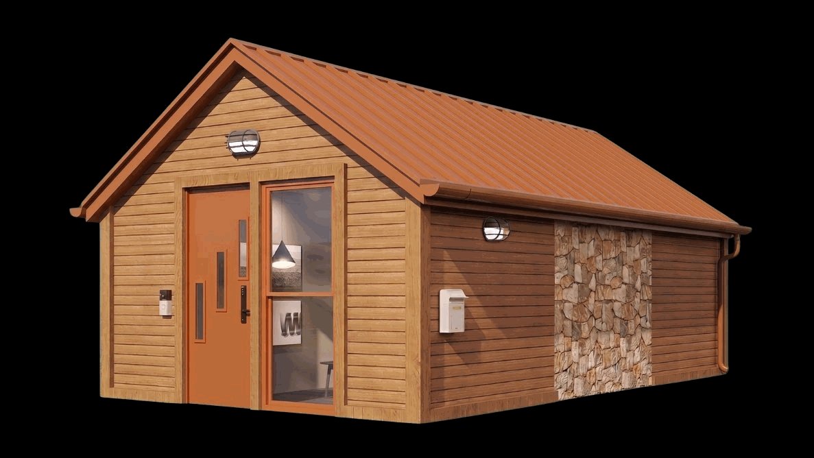 A Tooly home in sunset orange.